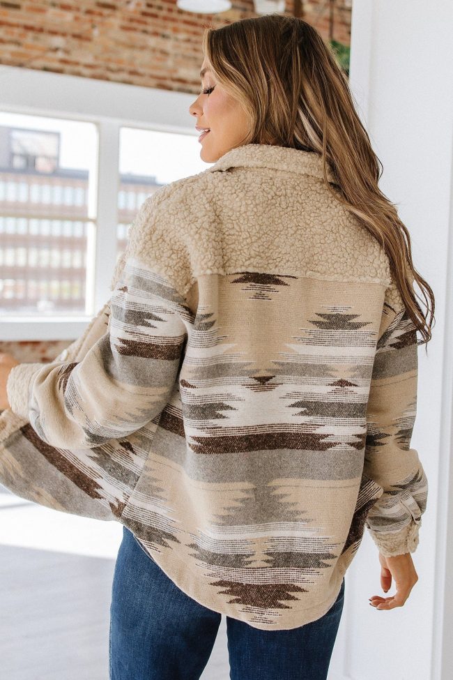 SALE - Ralph Aztec Print Sherpa Coat - Image 8